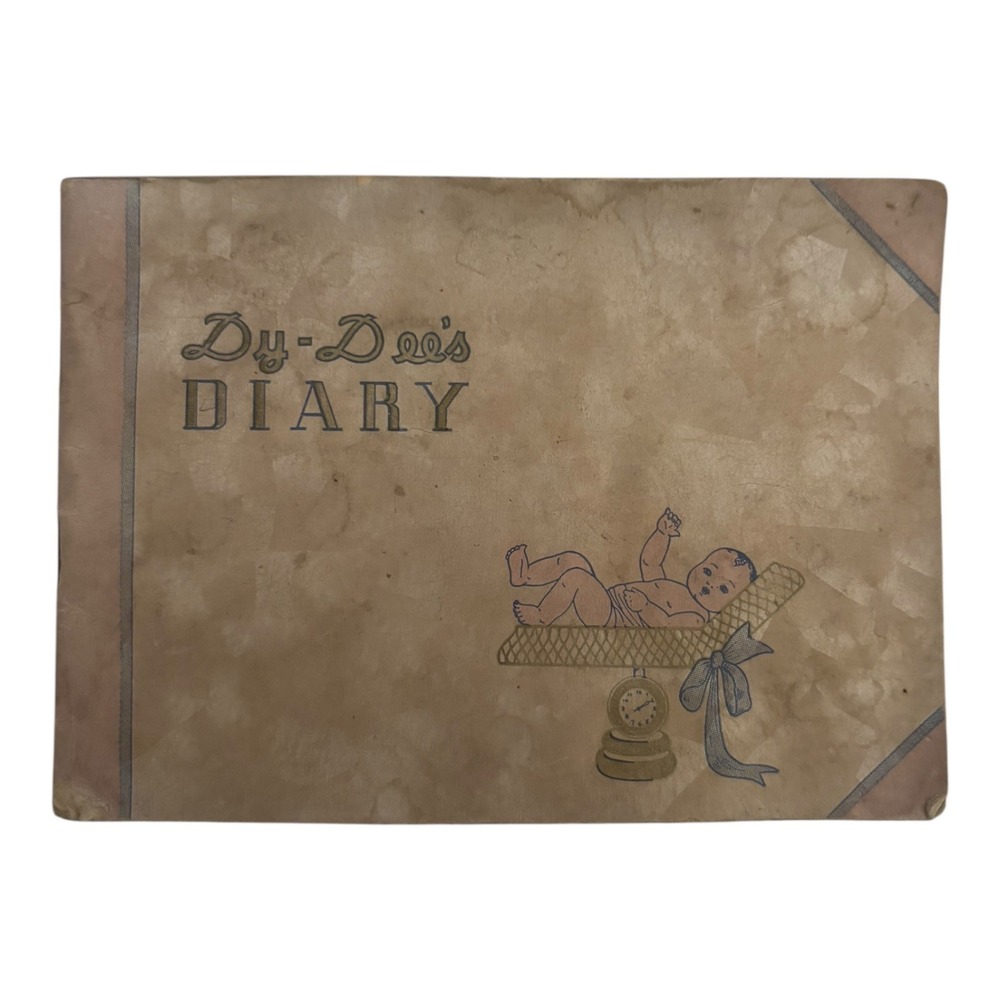 Dy-Dee's Diary Vintage Baby Book 1937 Christmas Eve Keepsake Journal